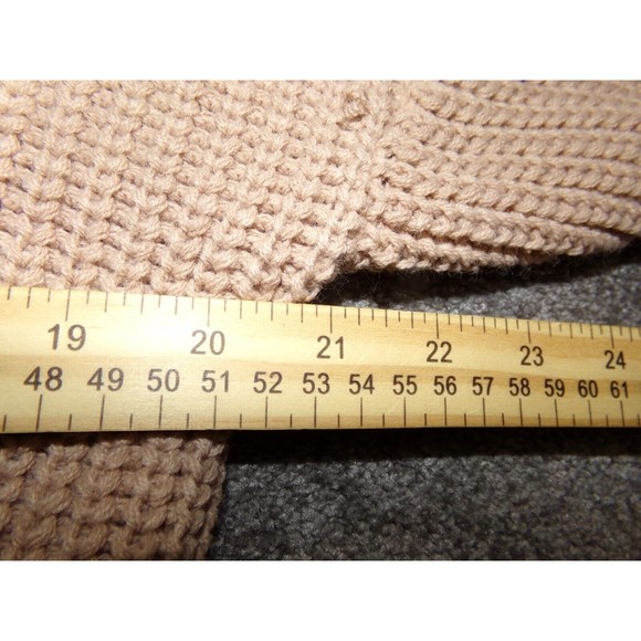 pretty little thing womens iffy stone oversized cable knit dress S/M Brown - Picture 6 of 7